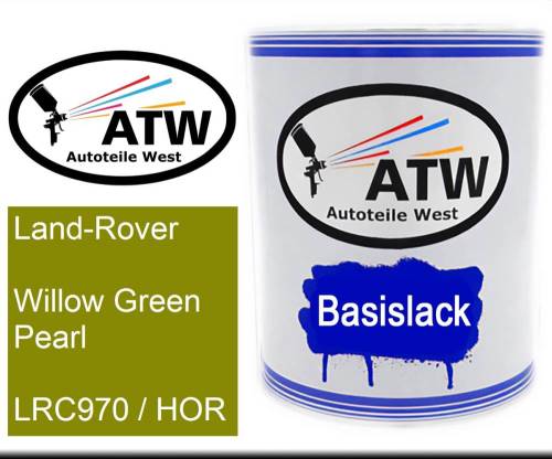 Land-Rover, Willow Green Pearl, LRC970 / HOR: 1L Lackdose, von ATW Autoteile West.